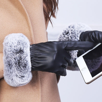 Guantes de Cuero con Pantalla Táctil para Otoño e Invierno - Image 4