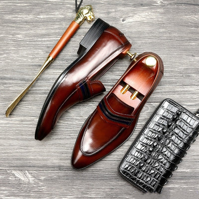 Zapatos de Cuero para Hombre Mocasines Elegantes - Image 5