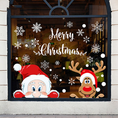 Pegatinas Navideñas Estáticas para Ventana - Copos de Nieve Decorativos - Image 34