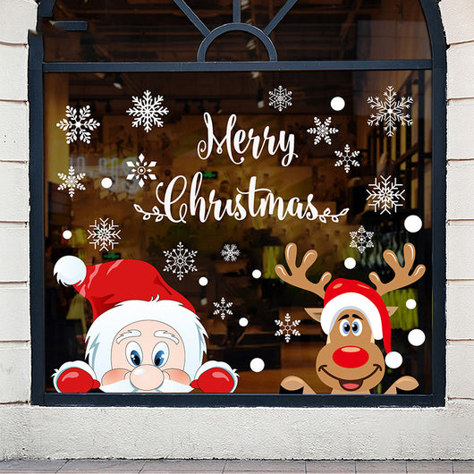 Pegatinas Navideñas Estáticas para Ventana - Copos de Nieve Decorativos - Image 34