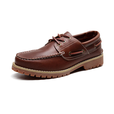 Zapatos Casuales Británicos de Cuero Genuino para Hombre - Diseño Clásico Bajo - Image 7
