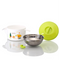 Plato Infantil Doble de Acero Inoxidable Aislante Antideslizante