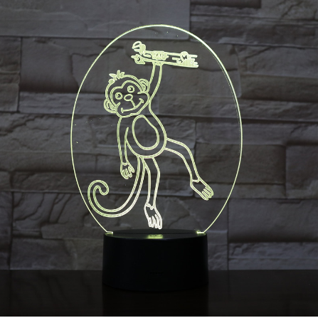 Lámpara 3D con Efecto de Luz - Image 3