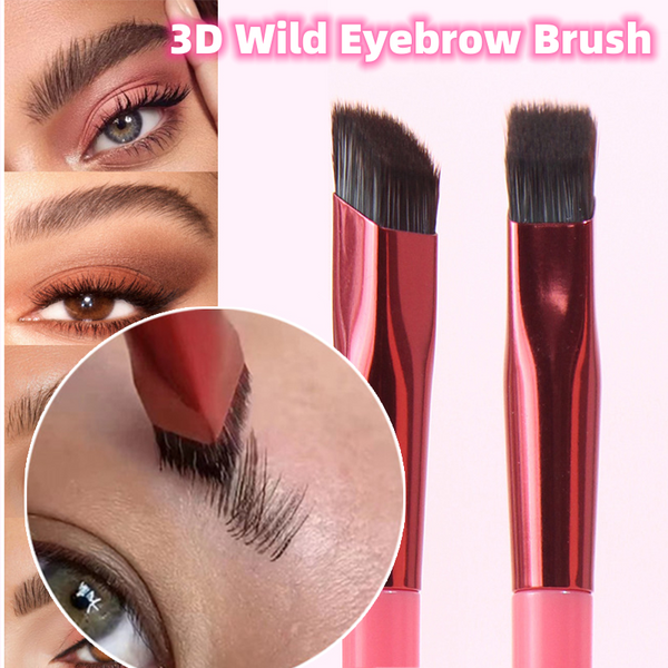 Brocha de Cejas 3D con Pasta de Maquillaje - Pincel Estereoscópico para Cejas y Corrector