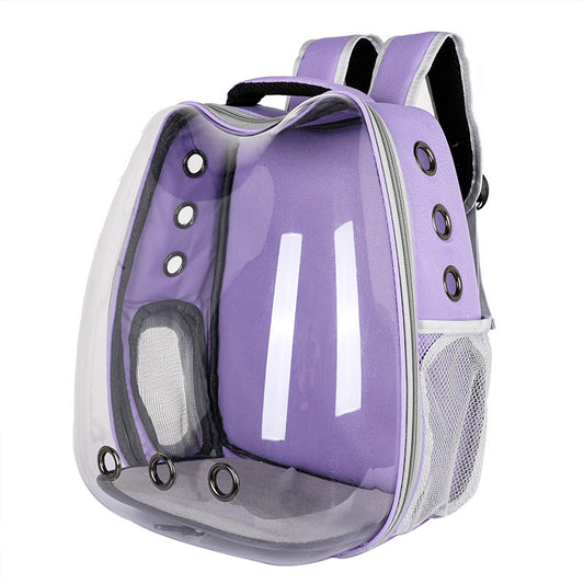 Mochila Transportadora Transparente para Gatos - Portátil y Segura