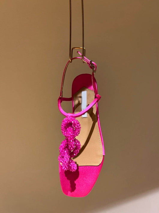 Sandalias Planas con Cristales de Cuentas para Mujer - Image 4
