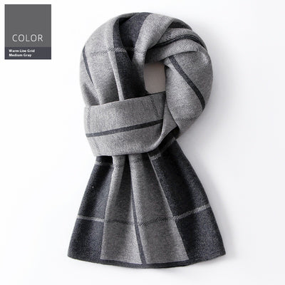 Bufanda Cuadros para Hombre Reversible - Abrigo Invierno Doble Cara - Image 6