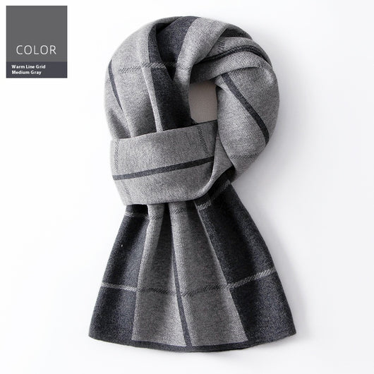 Bufanda Cuadros para Hombre Reversible - Abrigo Invierno Doble Cara - Image 6
