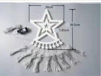 Luz Cascada LED Estrella de Cinco Puntas para Decorar Jardines y Patios - Image 10
