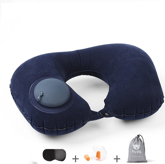 Almohada Cervical Inflable Portátil en Forma de U para Viajes - Image 9