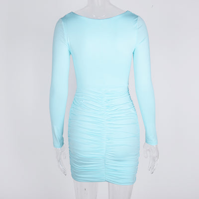 Vestido Largo Manga Larga Estilo Hip - Image 10