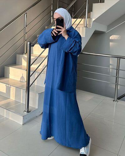 Vestido Árabe Suelto de Manga Larga - Outfit Tradicional Medio Oriente - Image 15
