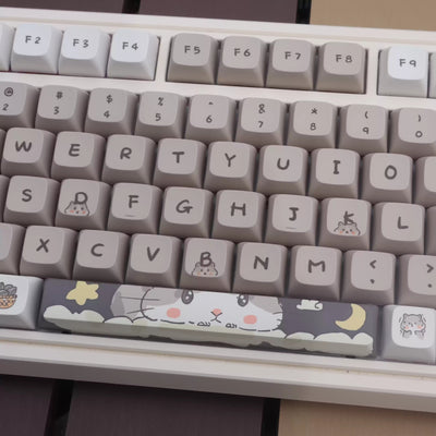 Keycaps Temática de Ratón Gris Lechoso para Teclado Mecánico - Image 2