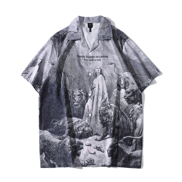 Camisa Hawaiana Retro para Hombre - Estilo Vintage Floral Playero