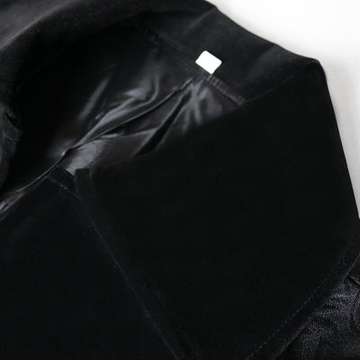 Chaqueta Uniforme Retro Jacquard de Color Sólido para Hombre - Image 4