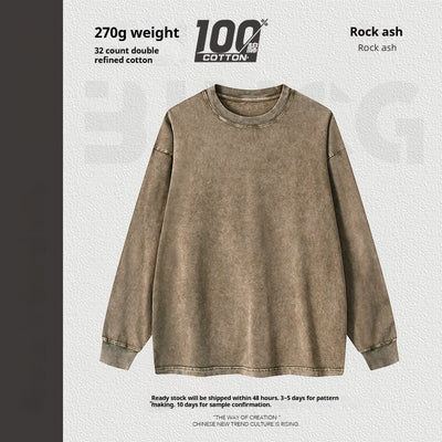 Sudadera Retro Vintage Efecto Desgastado con Diseño de Copo de Nieve para Hombre - Image 8