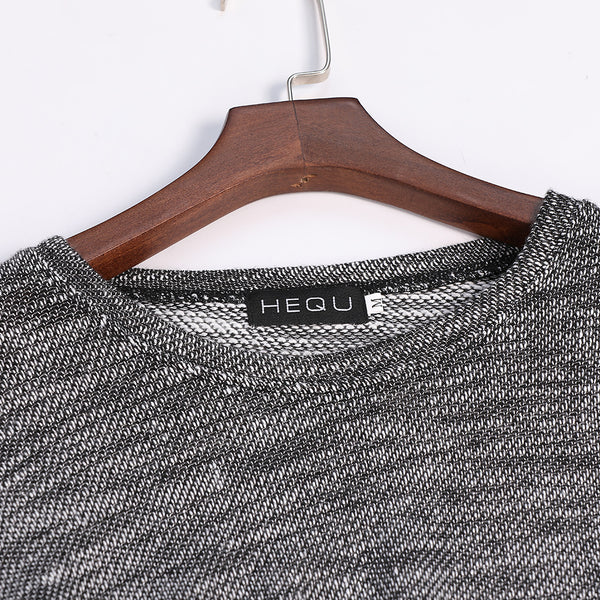 Camisa de Manga Larga con Dobladillo Curvo para Hombre