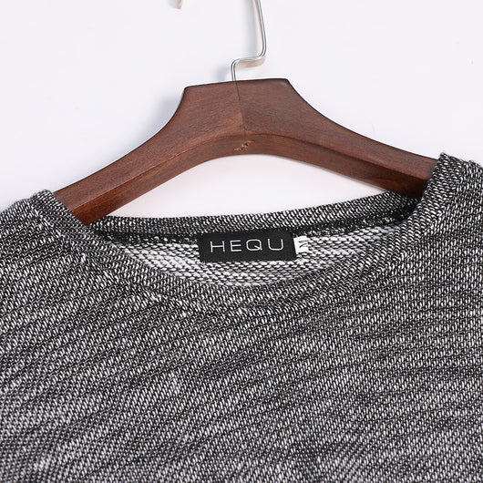 Camisa de Manga Larga con Dobladillo Curvo para Hombre