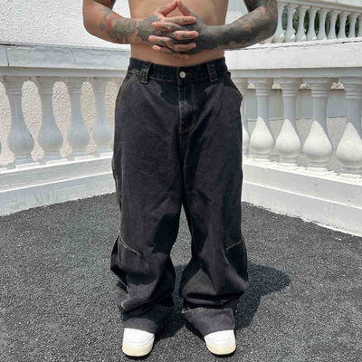 Pantalones Vaqueros Clásicos de Corte Recto - Estilo Retro Atemporal - Image 4
