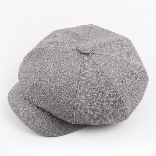 Boina Octagonal de Algodón para Otoño e Invierno - Estilo Coreano Unisex