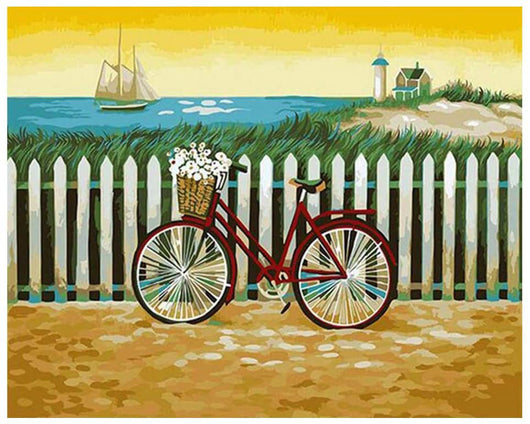 Kit de Pintura por Números Playa - Relaja tu Mente Creando Arte