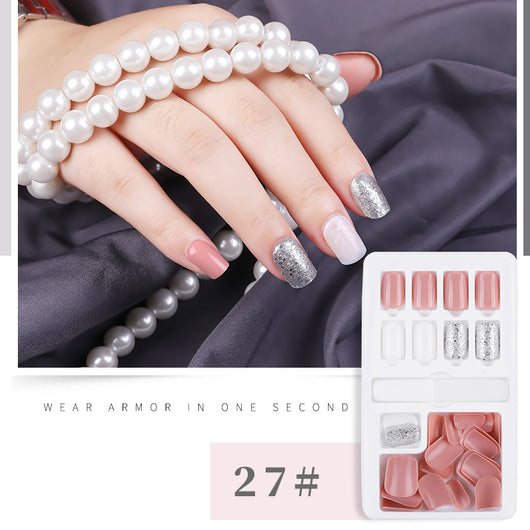 Set de 30 Uñas Postizas Desprendibles - Cobertura Completa para Decoración - Image 48