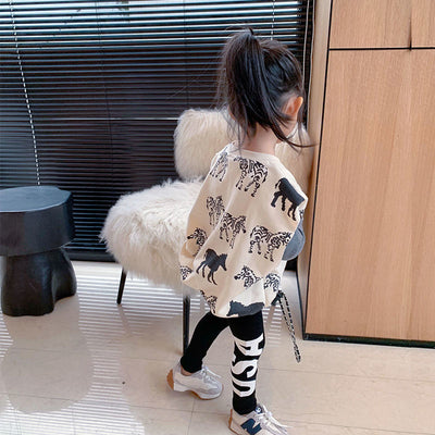 Conjunto Falso Dos Piezas Estilo Princesa para Niñas - Leggings Versátiles y Elegantes - Image 9