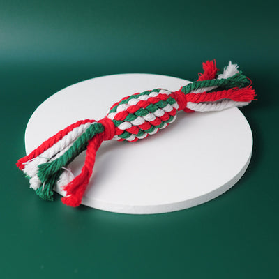 Juguete Dental Navideño para Perros con Cuerda de Algodón - Image 8
