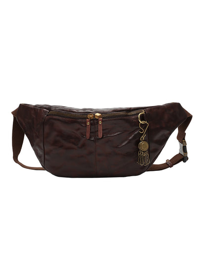 Bolso Bandolera de Cuero Curtido Vegetal Vintage - Image 5