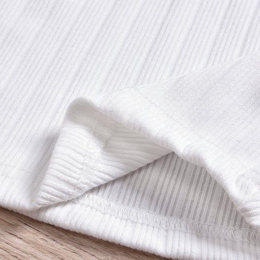 Conjunto Infantil de Algodón Puro con Tirantes Ajustables - Image 2