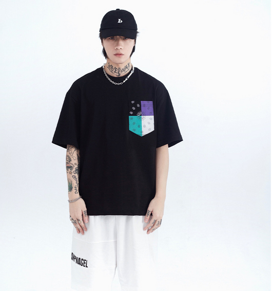 Camiseta Estampada Suelta de Manga Corta para Hombre - Image 7