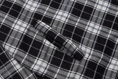 Chaqueta Acolchada de Algodón con Cuadros y Letras Bordadas para Hombre - Image 16