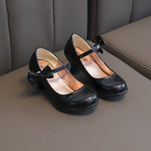 Tacones Altos Brillantes con Moño para Niñas - Image 8