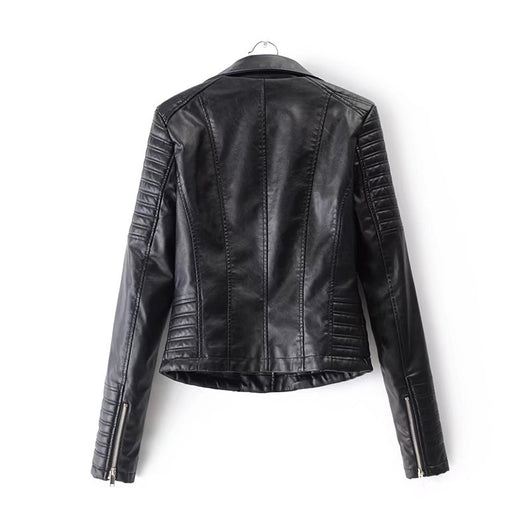 Chaqueta de Cuero Motociclista Ajustada Estilo Europeo - Image 2
