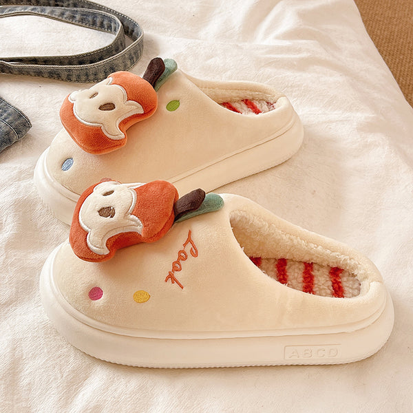Pantuflas Térmicas de Algodón con Suela Antideslizante para Mujer