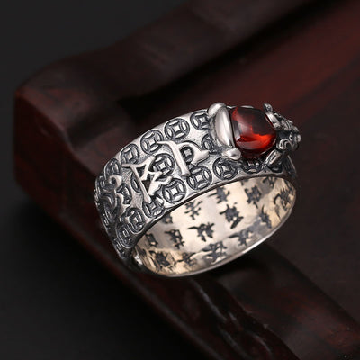 Anillo Mantra Sutra del Corazón Pixiu para Dedo Índice - Image 6