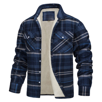 Chaqueta Camisa Hombre Cuadros Gruesos Solapas Largas - Image 17