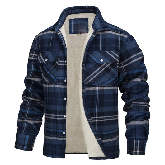 Chaqueta Camisa Hombre Cuadros Gruesos Solapas Largas - Image 17