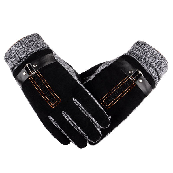 Guantes de Piel de Cerdo para Hombre Invierno Esquí Conducción Outdoor - Image 5