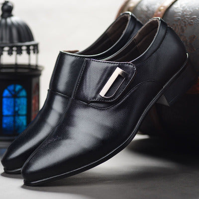 Zapatos de Cuero para Hombre - Mocasines Ejecutivos Puntiagudos Multiusos