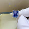 Anillo de Moissanita Zafiro Azul Ledean de 5 Quilates