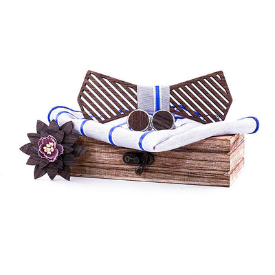 Corbata de Moño de Madera Maciza Estilo Europeo y Americano - Image 22