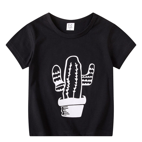Playera Infantil de Manga Corta Unisex con Diseños Animados
