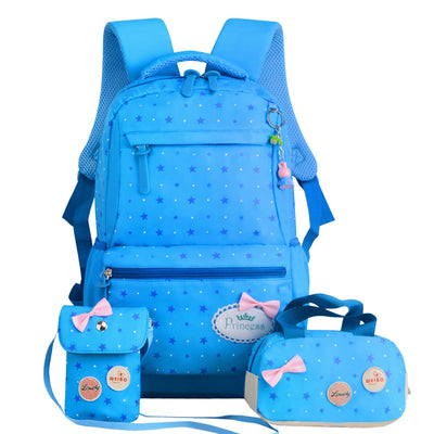 Mochila Escolar Coreana 3 en 1 para Niñas de Primaria