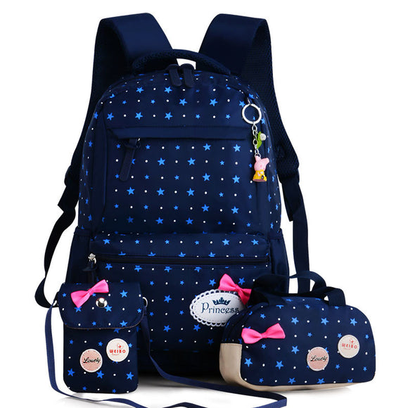 Mochila Escolar Coreana 3 en 1 para Niñas de Primaria