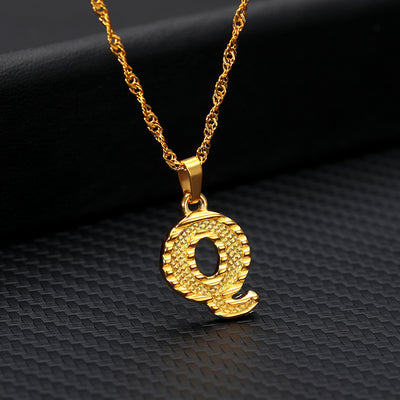 Collar con Colgante de 26 Letras Chapado en Oro - Image 19