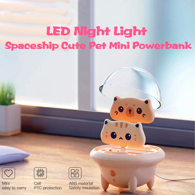 Cargador Portátil Nave Espacial DuoXin - Diseño Adorable para Mascotas