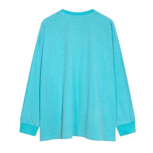 Playera de Algodón Desgastada Suelta y Casual para Hombre - Image 2