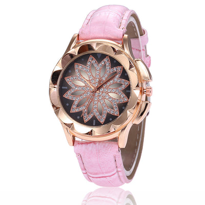 Reloj Pulsera Dama con Cruz de Diamantes de Imitación en Oro Rosado - Image 6