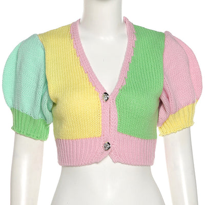 Playera Crop Top Escote V Ajustada y Sensual - Image 18